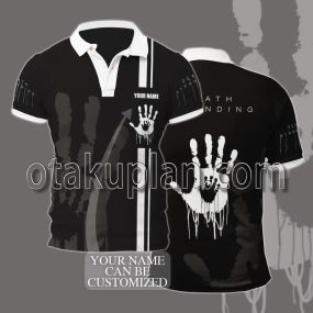 Death Stranding Black Custom Name Polo Shirt