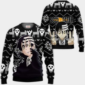 Death the Kid Ugly Christmas Sweater Soul Eater Hoodie Shirt