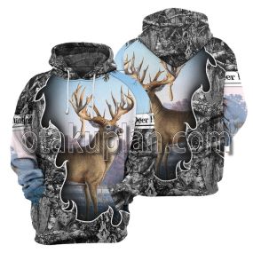 Deer 3D All Over Printed T-Shirt Hoodie 1