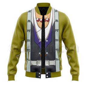 Demon Slayer Himejima Gyoumei Uniform Cosplay Varsity Jacket