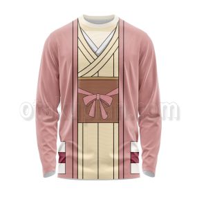 Demon Slayer Kamado Hanako Pink Kimono Cosplay Long Sleeve Shirt
