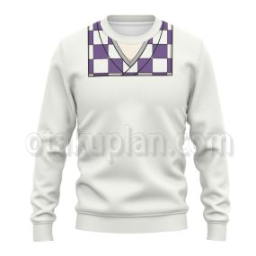 Demon Slayer Kamado Kie Purple And White Lattice Cosplay Sweatshirt