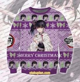Demon Slayer Kanao Tsuyuri 3D Printed Ugly Christmas Sweatshirt