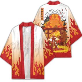 Demon Slayer Kimono Rengoku Kimono Otaku Merch Clothes