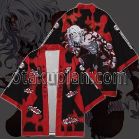 Anime Muzan Kibutsuji Red Kimono Anime Cosplay Jacket