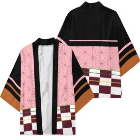 Demon Slayer Nezuko Modern Kimono Custom Uniform Anime Clothes Cosplay Jacket