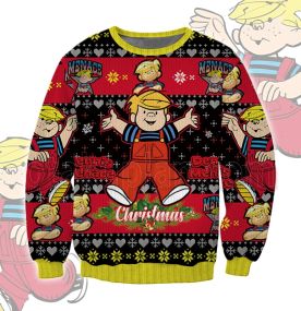 Dennis the Menace 2023 3D Printed Ugly Christmas Sweatshirt