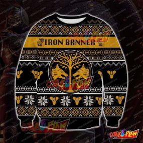 Destiny Iron Banner 3D Print Pattern Ugly Christmas Sweatshirt V2