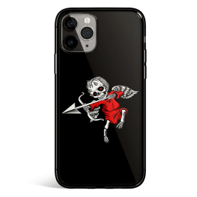 Devil Cupid Tempered Glass iPhone Case