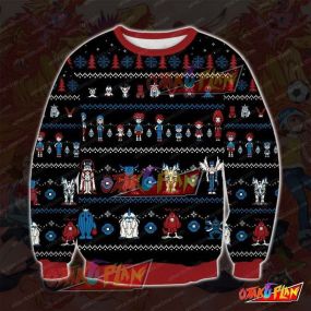Digimon 3D Print Ugly Christmas Sweatshirt
