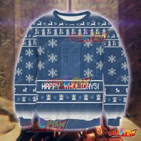 Doctor Who V3 3D Print Ugly Christmas Sweatshirt
