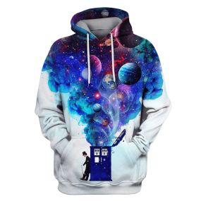 Doctor Who With Planets Hoodies