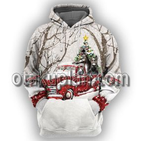 Donkey Christmas 3D All Over Printed T-Shirt Hoodie 1