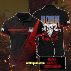 Doom Custom Name Polo Shirt
