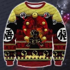 Dragon Ball 1009 3D Print Christmas Sweatshirt