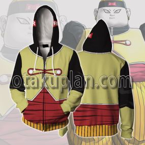 Dragon Ball Android 19 Cosplay Zip Up Hoodie