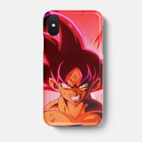 Dragon Ball Anime Son Goku Tempered Glass iPhone Case