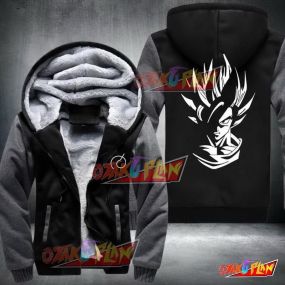 Dragon Ball Classical Goku Stylish Fleece Winter Jacket