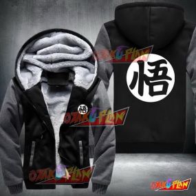 Dragon Ball Goku Go Symbol Fleece Winter Jacket