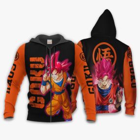 Dragon Ball Goku Saiyan God Hoodie Shirt