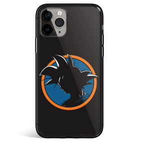 Dragon Ball Goku Silhouette Tempered Glass iPhone Case