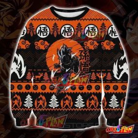 Dragon Ball Son Goku 3D Print Ugly Christmas Sweatshirt