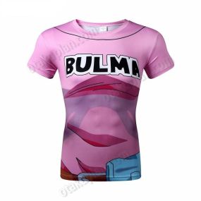 Dragon Ball Z Bulma Short Sleeve Compression Shirt For Men