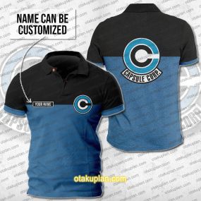 Dragon Ball Z Capsule Corp Custom Name Polo Shirt