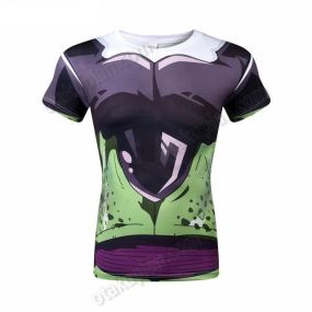 Dragon Ball Z Cell Short Sleeve Compression Shirt For Men