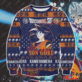 Dragon Ball Z Goku 3D Print Ugly Christmas Sweatshirt
