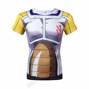 Dragon Ball Z King Vegeta Short Sleeve Compression Shirt For Men