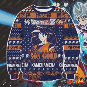 Dragon Ball Z Son Goku 3D Print Ugly Christmas Sweatshirt