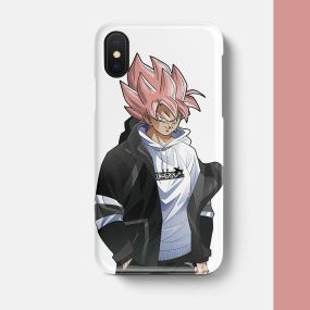 Dragon Ball Z Son Goku Colors Tempered Glass iPhone Case 1