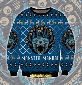 Dungeons and Dragons Monster Manual Ugly Christmas Sweatshirt