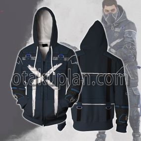 Dying Light 2 Stay Human Aiden Navy Blue Cosplay Zip Up Hoodie