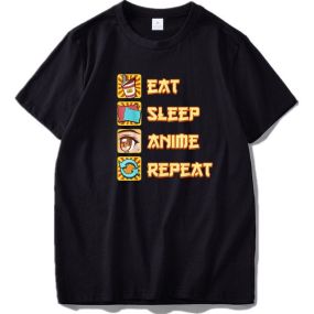 Eat Sleep Anime Repeat Shirt BM20177