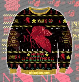Evangelion Nerv Ugly Christmas Sweatshirt