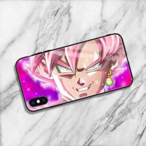 Evil Goku Tempered Glass iPhone Case 1