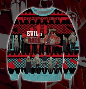 Evil Is Back Dead By Daylight 3D Print Ugly Christmas Sweatshirt