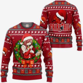 Anime Erza Scarlet Ugly Christmas Sweatshirt Hoodie