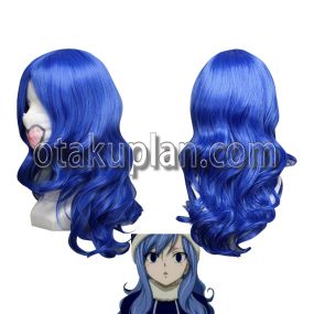 Anime Juvia Lockser Bluepurple Wavy Roll Cosplay Wigs