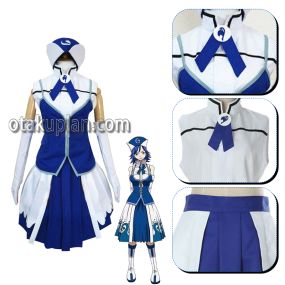 Anime Juvia Lockser Rain Girl Blue Dress Cosplay Costume