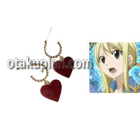 Anime Lucy Heartfilia Heart Earrings Cosplay Props