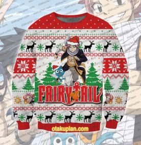 Anime Natsu 3D Printed Ugly Christmas Sweatshirt