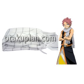 Anime Etherious Natsu Dragneel Black And White Plaid Scarf Cosplay Props