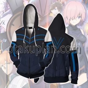 FateGrand Order Absolute Demonic Front Babylonia Kyrielight Mash Cosplay Zip Up Hoodie