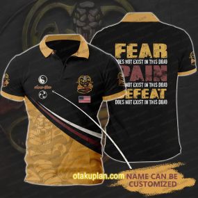 Fear Does Not Exist Custom Name Polo Shirt