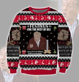 Festivus For The Rest Of Us Seinfeld 2023 3D Printed Ugly Christmas Sweatshirt