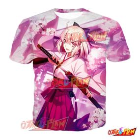 Fate Grand Order Servant Okita Souji Cool Graphic T-Shirt FGO207