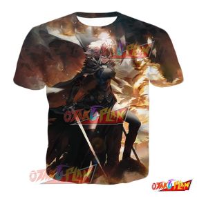 Fate Grand Order RPG Jeanne d'Arc Alter Action Graphic T-Shirt FGO216
